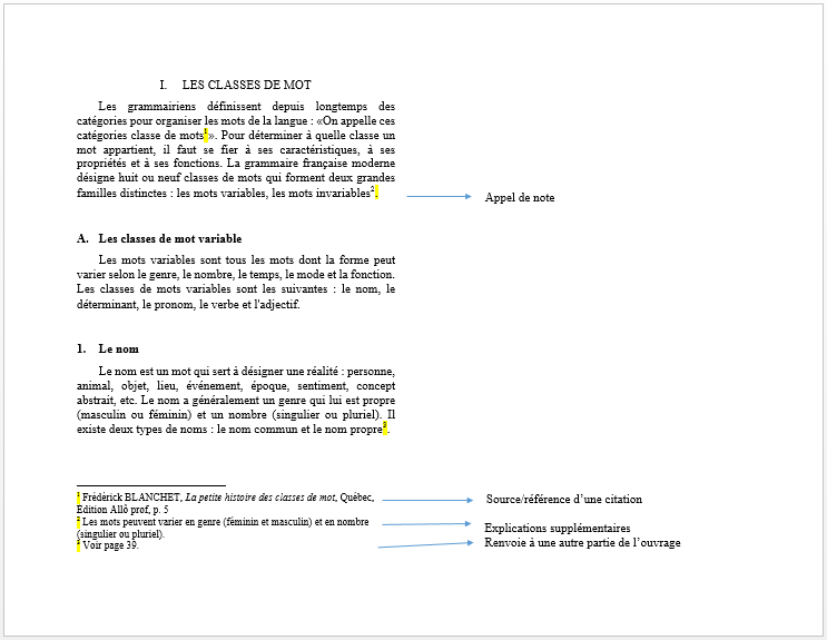 Exemple de note en bas de page