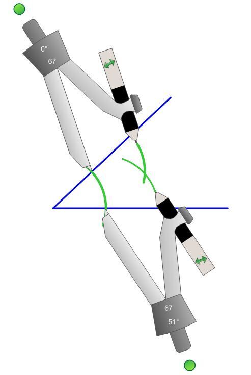 Utilisation du compas pour tracer une bissectrice (3)